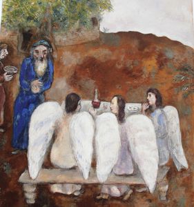 repas des anges aux chêne de Mambré